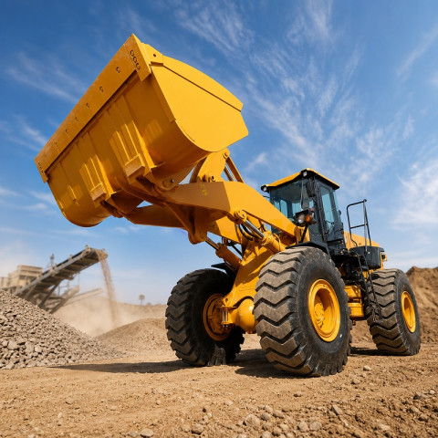 7 Ton Wheel Loader | Heavy Duty Construction Wheel Loader